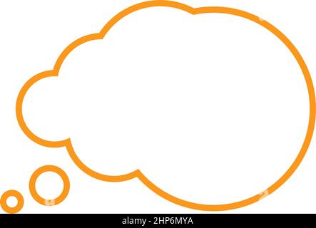 Bubble Think Icon Vektor Illustration Design Stock Vektor
