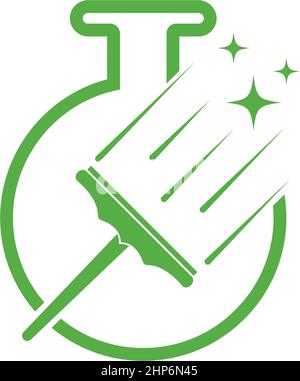 Science Flasche Lab Logo Symbol Design Vorlage Vektor Stock Vektor