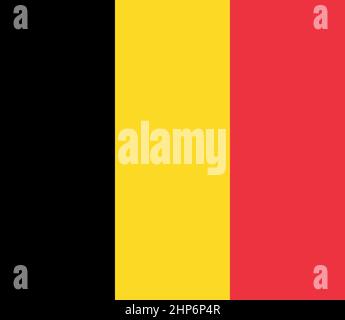 Abstrakte Flagge von Belgien Stock Vektor