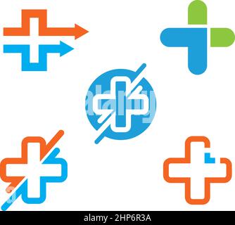 Cross Medical Icon Vektor Illustration Design Stock Vektor