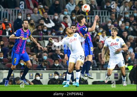 Gavi vom FC Barcelona während des UEFA Europa League Spiels zwischen dem FC Barcelona und dem SSC Napoli im Camp Nou in Barcelona, Spanien. Stockfoto