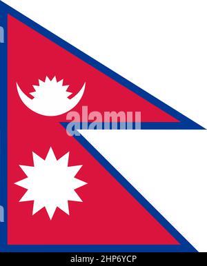 Abstrakte Flagge Nepal Stock Vektor