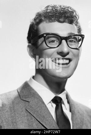 Buddy Holly Werbefoto für Brunswick Records ca. 1957 Stockfoto