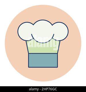 Vektorsymbol „Kochkappe des Küchenchefs“ Stock Vektor