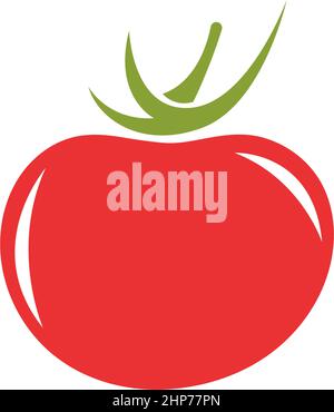 Tomate Icon Logo Design Vektor Illustration Stock Vektor