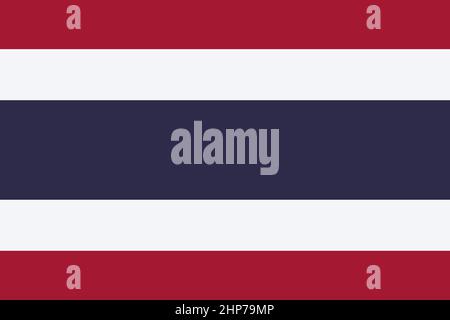 Abstrakte Flagge Thailands Stock Vektor