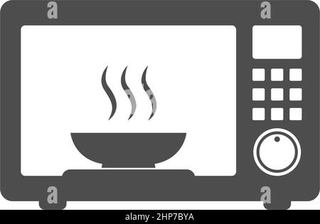 Designvorlage für das Symbol für Mikrowellenherden Stock Vektor