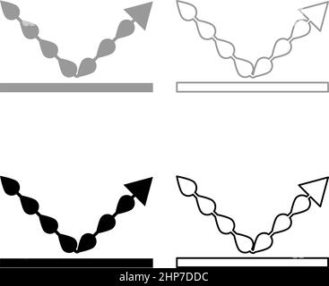 Wasserdichtigkeit Symbol wasserdicht undurchlässig Flüssigkeitstropfen beständig Tröpfchen Schutz Set Symbol grau schwarz Farbe Vektor Illustration Bild flach Stil solide füllen Kontur Kontur Linie dünn Stock Vektor