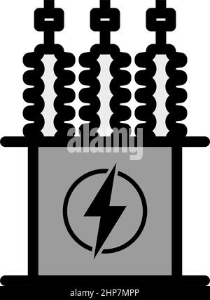 Symbol Für Elektrischen Transformator Stock Vektor