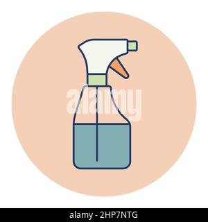 Reinigung Spray flasche Vektor icon Stock Vektor