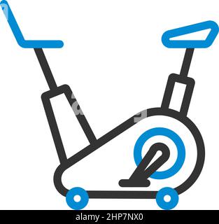 Symbol Für Übungsfahrrad Stock Vektor