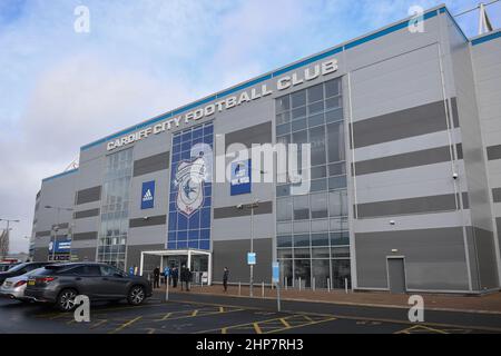 Cardiff, Großbritannien. 19th. Februar 2022. Allgemeine Ansicht von Cardiff City Stadium, Heimstadion von Cardiff City. In Cardiff, Vereinigtes Königreich am 2/19/2022. (Foto von Mike Jones/News Images/Sipa USA) Quelle: SIPA USA/Alamy Live News Stockfoto