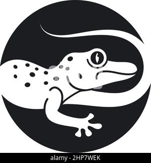 Gecko Vektor Symbol Illustration Design Stock Vektor