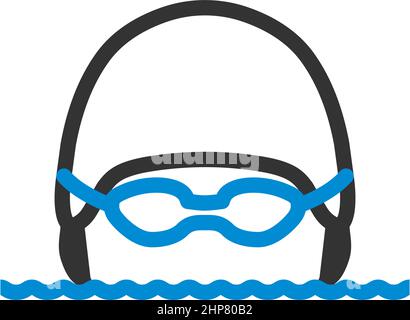 Ikone Des Schwimmers Stock Vektor