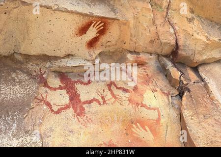 Handhöhle, Provinz Santa Cruz, Patagonien, Argentinien Stockfoto