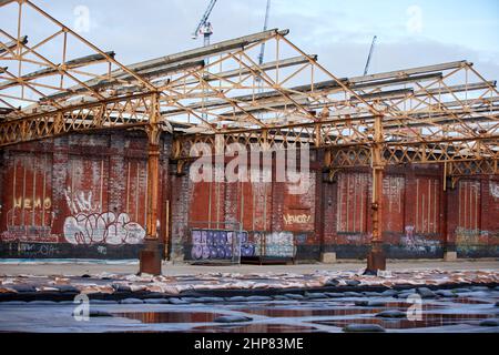 Manchester Piccadilly Station ehemalige Mayfield-Paketplattformen Stockfoto