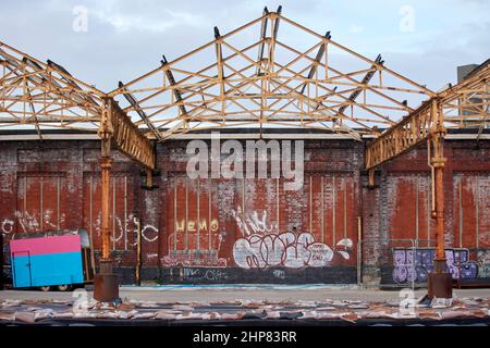 Manchester Piccadilly Station ehemalige Mayfield-Paketplattformen Stockfoto