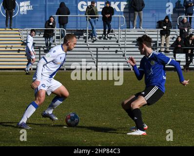 KSC Jugendliga U19 siegt gegen 1 FC Saarbrücken Karlsruher SC A-Junioren Stockfoto