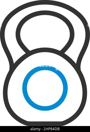 Symbol Der Kettlebell Stock Vektor