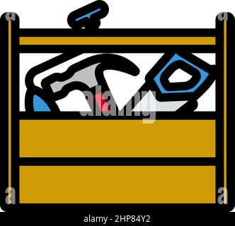 Retro-Tool-Box-Symbol Stock Vektor