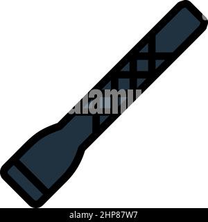 Polizei-Taschenlampe-Symbol Stock Vektor