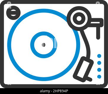 Vinyl-Player-Symbol Stock Vektor