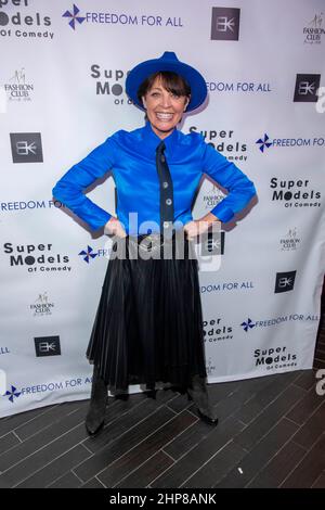 Hollywood, USA. 18th. Februar 2022. Christine Peake besucht am 18. Februar 2022 im Hollywood Roosevelt Hotel, Hollywood, CA, Models von Comedy Against Human Trafficking for Charity Freedom for All. Quelle: Eugene Powers/Alamy Live News Stockfoto