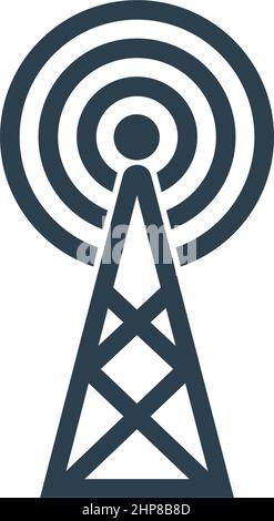 Vektor für flache Designvorlagen für Signalsymbole Stock Vektor