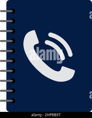 Telefonbuchsymbol Stock Vektor