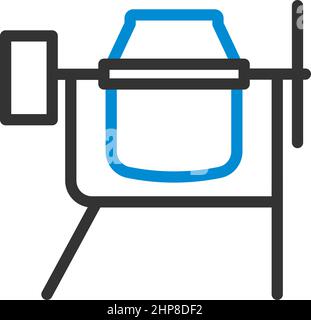 Symbol Für Betonmischer Stock Vektor