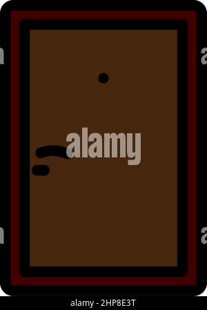 Apartmenttür-Symbol Stock Vektor