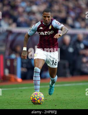 Ashley Young von Aston Villa während des Spiels in der Premier League in Villa Park, Birmingham. Bilddatum: Samstag, 19. Februar 2022. Stockfoto