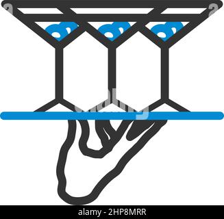Tablett Mit Kellnerhand Und Martiniglas-Symbol Stock Vektor