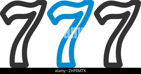 777 Symbol Stock Vektor