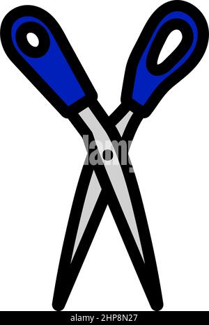 Symbol Für Schneiderschere Stock Vektor
