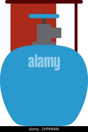 Symbol Für Camping Gas Container Stock Vektor