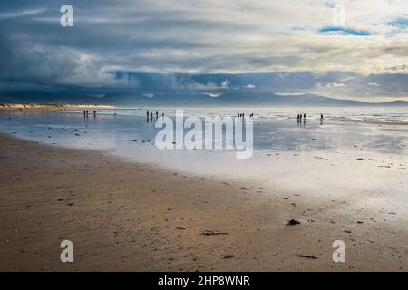 Twr Mawr (Big Tower) war von 1845 bis 1976, der Leuchtturm, der felsigen Halbinsel in der Nähe der südwestlichen Ecke von Anglesey bekannt als Llandd gekennzeichnet Stockfoto