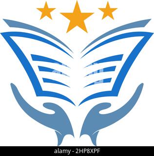 Vektor für Design-Vorlagen für Logo-Symbole für den Bildungsbereich Stock Vektor