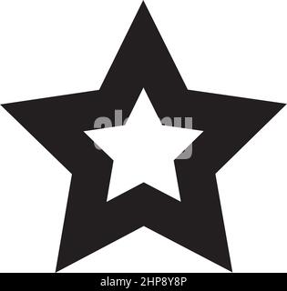 Sternform Symbol Vektor-Symbol für kreatives Grafikdesign ui-Element in einer Piktogramm-Illustration Stock Vektor