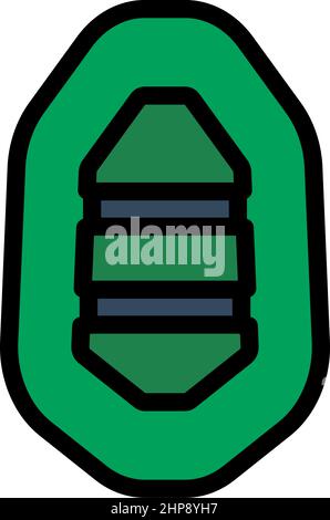 Symbol Des Gummibootes Stock Vektor