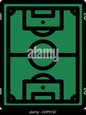 Symbol Des Fußballfeldes Stock Vektor