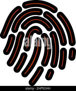 Fingerprint Symbol Stock Vektor