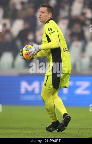Turin, Italien, 18th. Februar 2022. Wojciech Szczesny von Juventus während des Spiels der Serie A im Allianz Stadium, Turin. Bildnachweis sollte lauten: Jonathan Moscrop / Sportimage Stockfoto