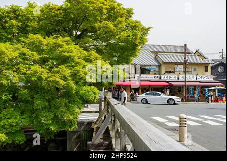 Kyoto, MAI 2 2011 - Sonnenansicht des Stadtbildes von Arashiyama Stockfoto