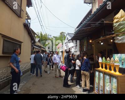 Kyoto, MAI 2 2011 - Sonnenansicht des Stadtbildes von Arashiyama Stockfoto