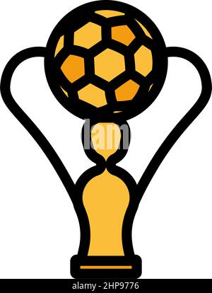 Symbol Des Fußballpokals Stock Vektor