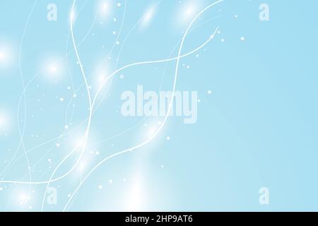 Abstrakter, farbenfroher Hintergrund mit hellen Linien, Sternen, gradienten Wellen, geometrischen Formen, dynamischen Formen. Design für Poster, Banner, Karte. Vektor Stock Vektor