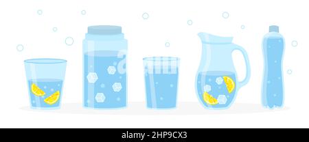 Satz Wasser Stock Vektor