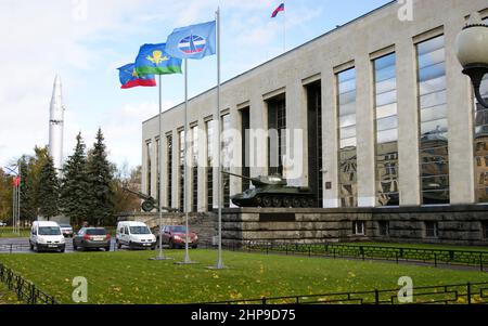 Central Armed Forces Museum, Hauptfassade, Moskau, Russland Stockfoto