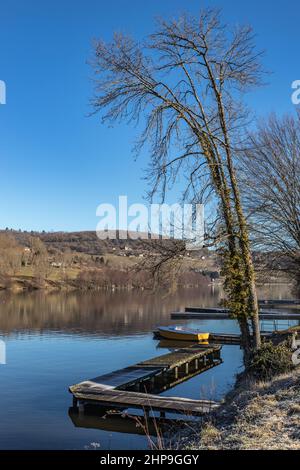 Lac du Causse en hiver Stockfoto